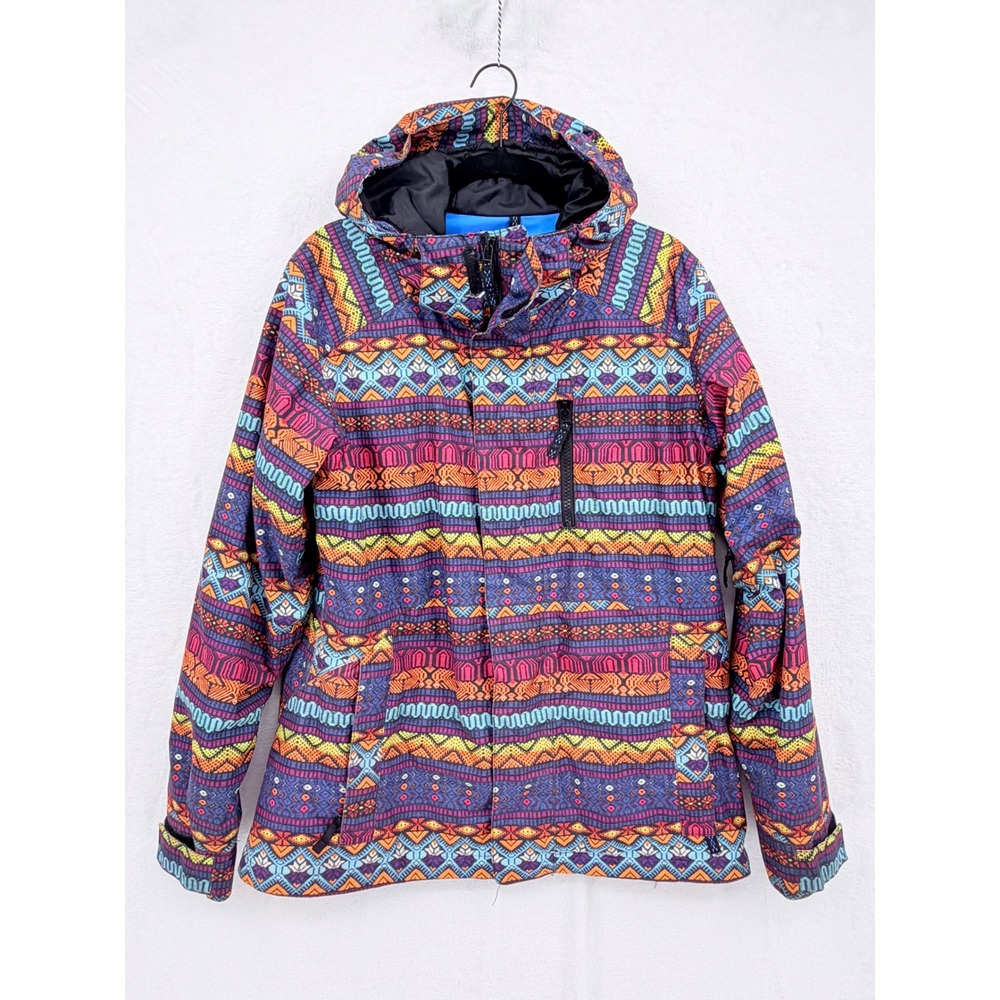 Burton Horizon DryRide Snowboard Jacket Wm XL Antiqua Stripe Multicolor Alpine